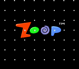 Zoop (USA) Title Screen